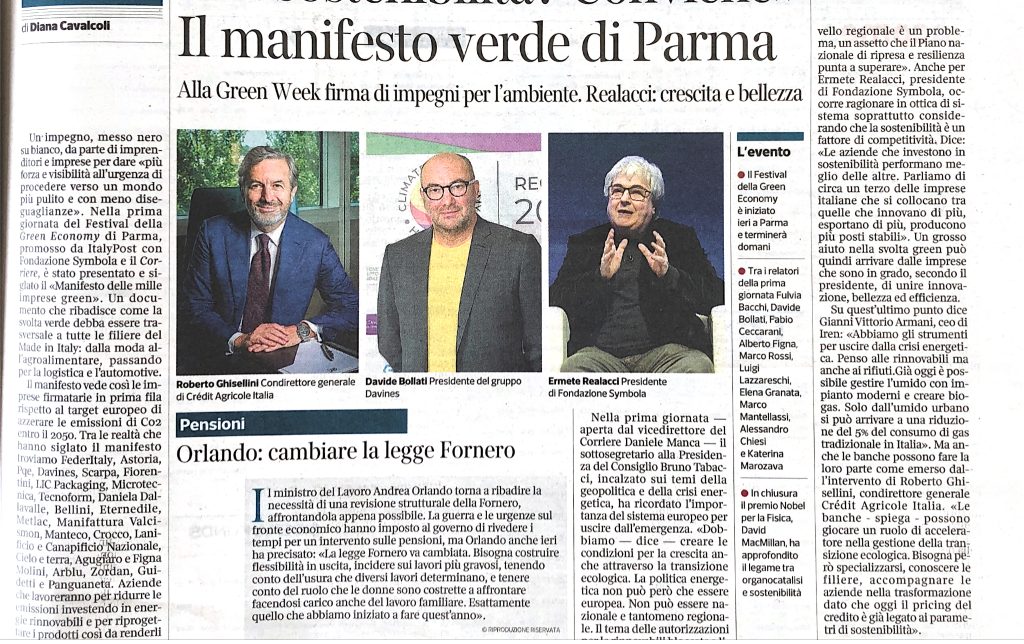 Alla Green Week di Parma il manifesto verde